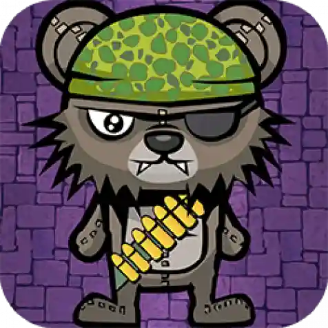 Teddy Bear Zombies Machine Gun