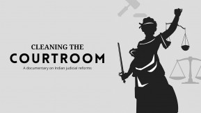 Cleaning the courtroom