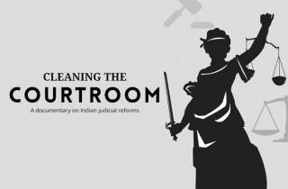 Cleaning the courtroom